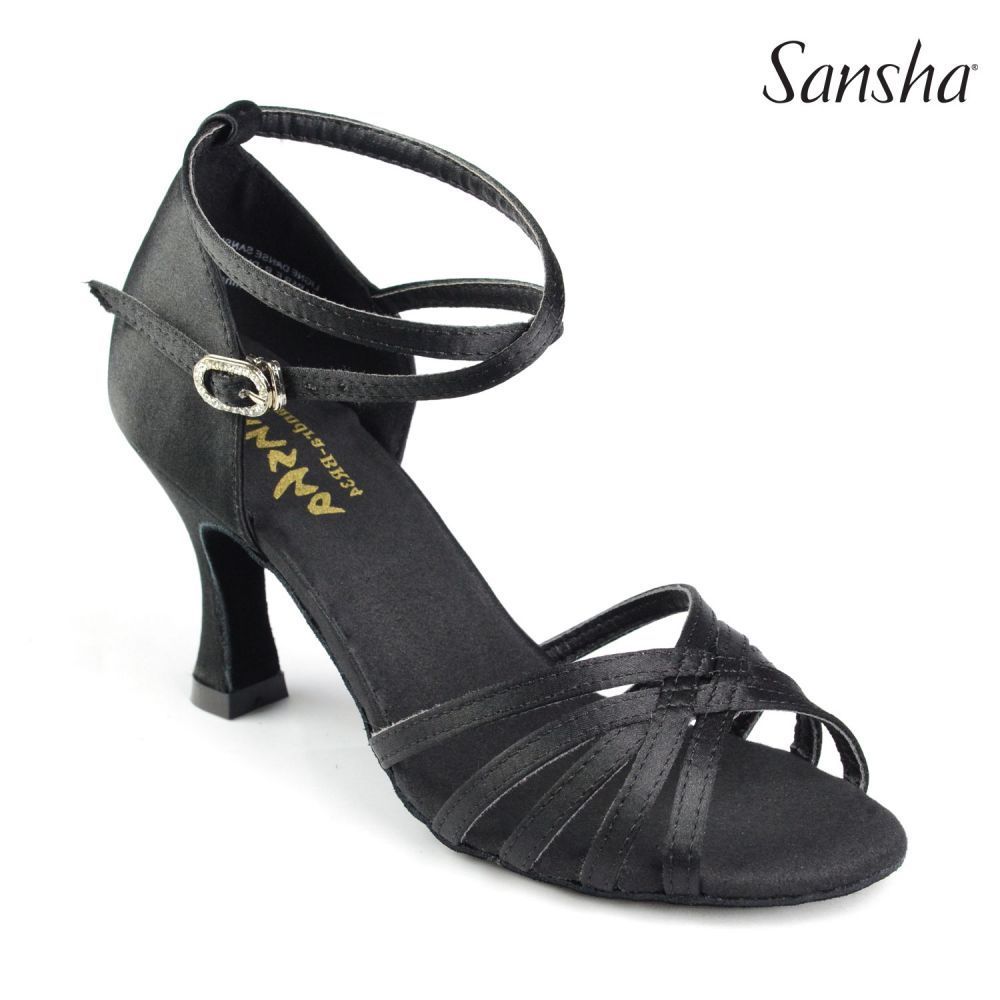 Sansha Regina – Latein-Tanzschuhe für Damen, Größe: 8/38, Farbe: Schwarz