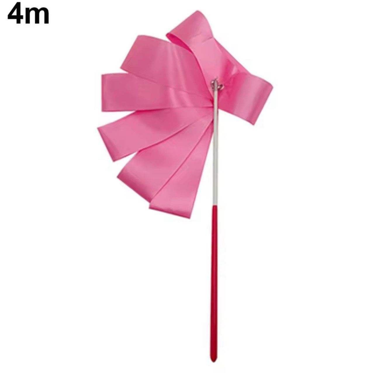 Rhythmisches DC80 Gymnastikband mit Stab – 2m lang, für Training & Show, Farbe: Pink