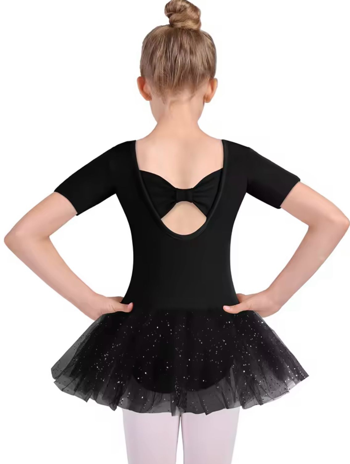 Kinderbody Mila mit Tutu glänzend Dancecode, Farbe: Schwarz, Größe: 120