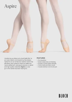 Bloch Lederschläppchen Arise 2 KInder S0229G