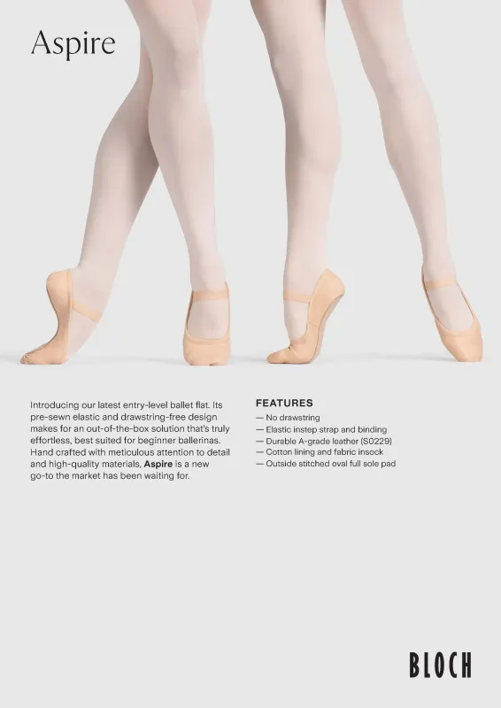 Bloch Lederschläppchen Arise 2 KInder S0229G