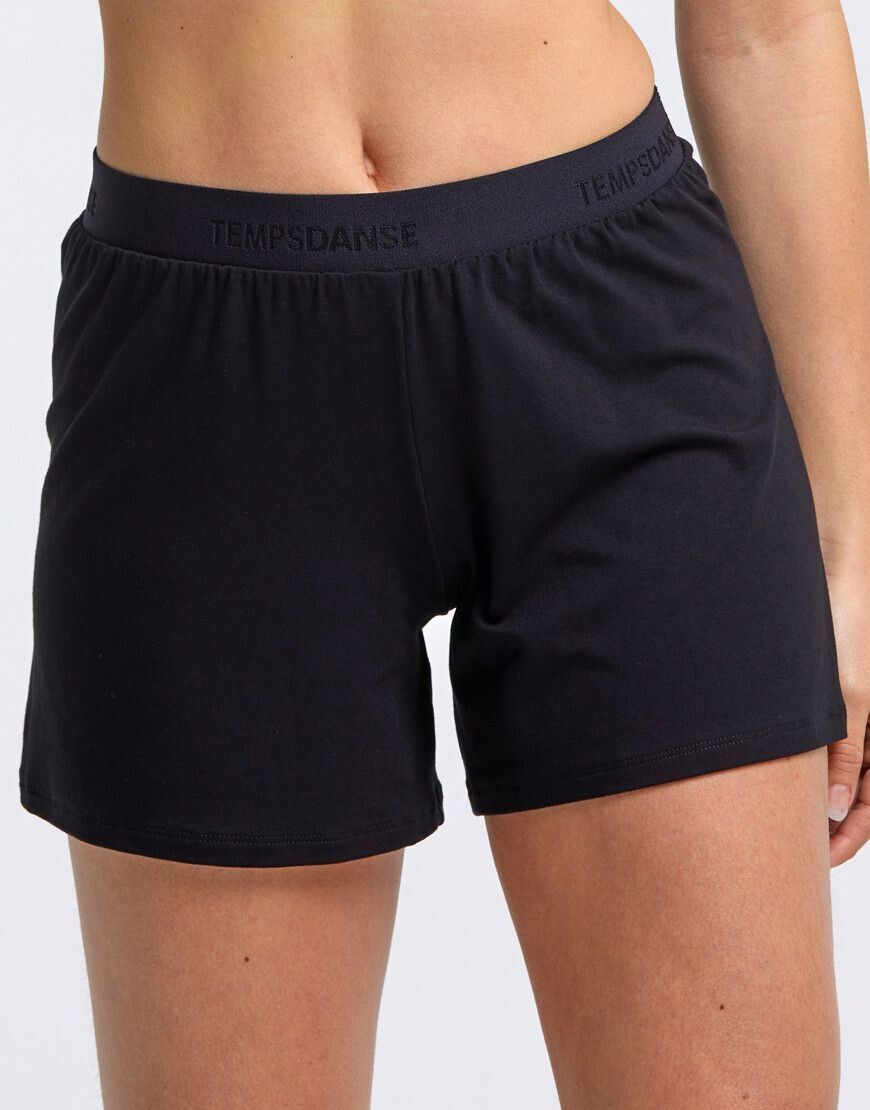 GEMA -Damen Tanz- und Fitness -Yoga Weite Shorts von Temps Danse, Größe: XS, Farbe: Noir/Schwarz