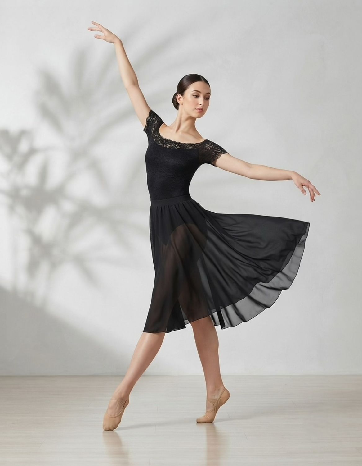 Tanzrock Jenni mit Gummi   von  Dancecode aus Chiffon
