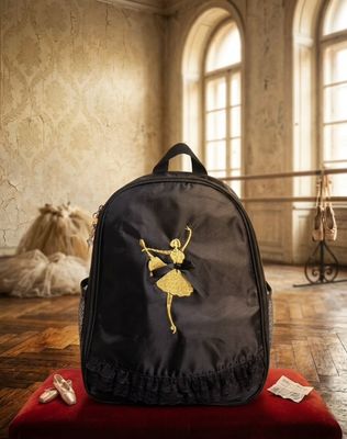 Capezio Kinder Ballett-Rucksack mit Schleife & Spitze | Tanzrucksack Capezio Kinder Ballett-Rucksack mit Schleife & Spitze | Tanzrucksack