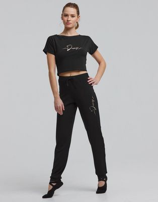 AGILE RUBAN - Damen Tanz- und Fitness -Yoga Weite Top von Temps Danse Lockeres AGILE RUBAN Damen Yoga-Top in Schwarz von Temps Danse – Weites Fitness- und Tanz-Oberteil mit Bindeband