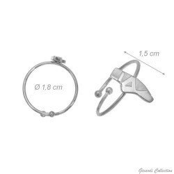 BALLERINA SCHUH METAL RING F350197A BALLERINA SCHUH METAL RING F350197A