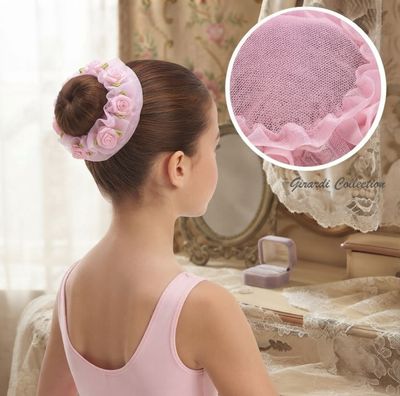Dutt-Haarnetz mit Blumen | Ballerina-Haarschmuck Dancecode