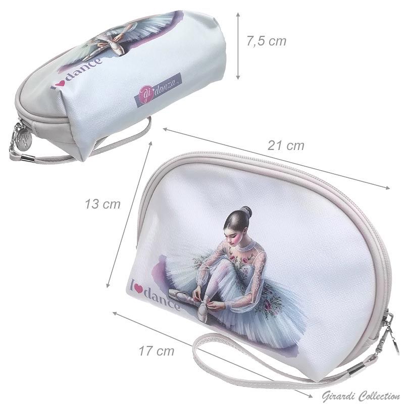Kosmetiktasche, Geldbörse mit Reißverschluss aus Kunstleder von Girardi Ballett Kosmetiktasche, Geldbörse mit Reißverschluss aus Kunstleder von Girardi Ballett