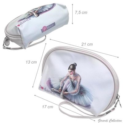 Kosmetiktasche, Geldbörse mit Reißverschluss aus Kunstleder von Girardi Ballett Kosmetiktasche, Geldbörse mit Reißverschluss aus Kunstleder von Girardi Ballett