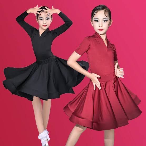 Latin Ballroom Dance Kleid Eren Kinder 2 Teilig Latin Ballroom Dance Kleid Eren Kinder 2 Teilig
