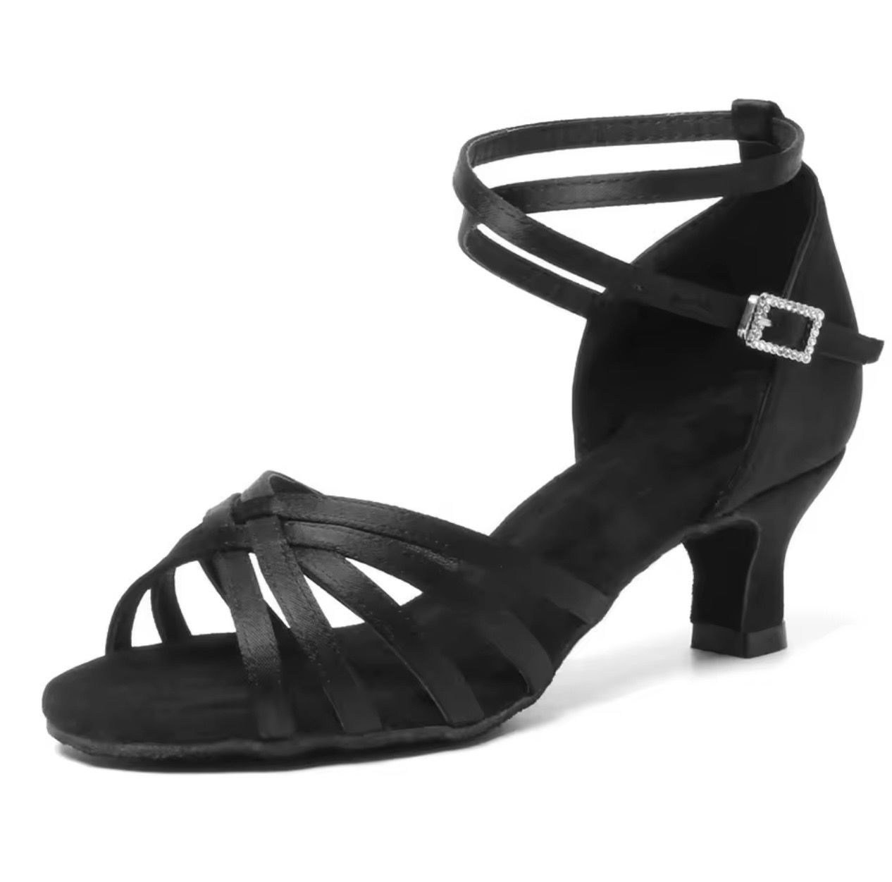 Ballroom Novio Damen Latine Schuhe Dancecode, Absatz: 5cm, Farbe: Schwarz, Größe: 36