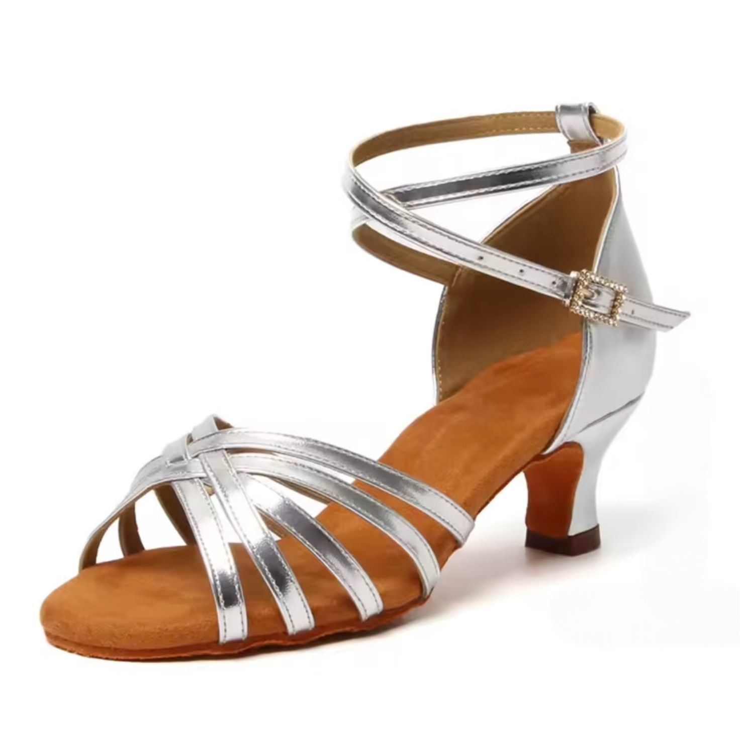 Damen-Lateinschuhe Novio | DanceCode Damen-Lateinschuhe Novio | DanceCode, Absatz: 5cm, Farbe: Silber, Größe: 36