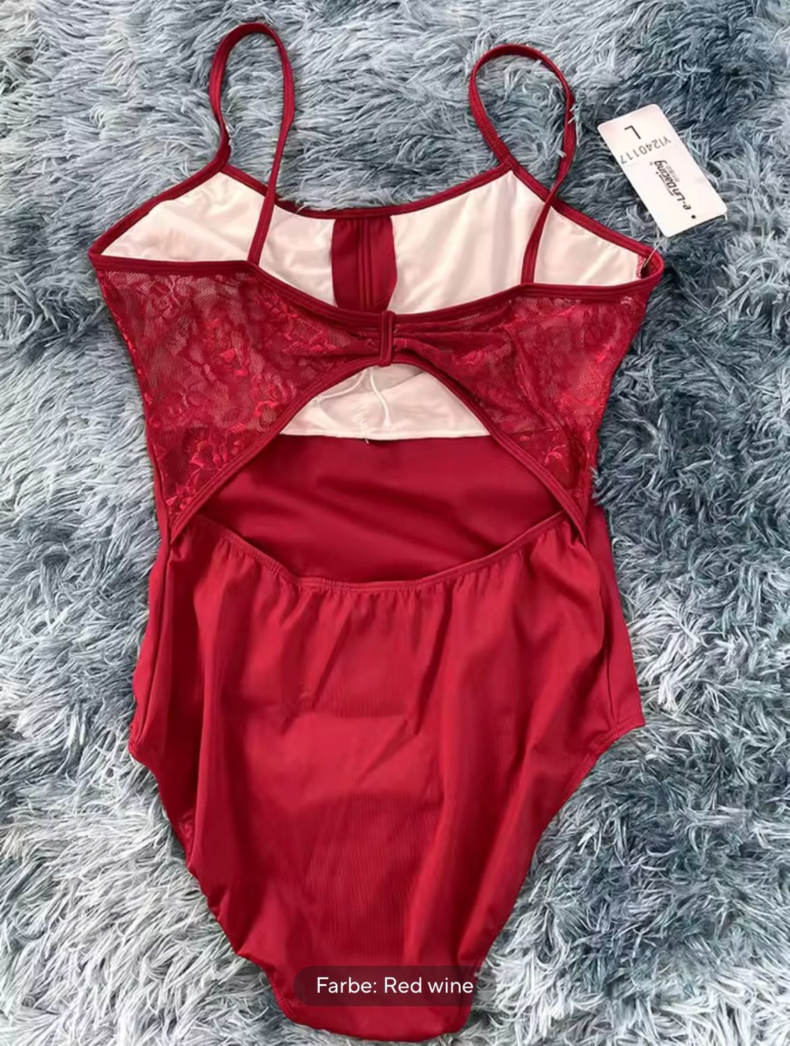 Trikot Quian mit Spaghettiträgern E-lin Trikot Quian mit Spaghettiträgern E-lin, Farbe: Rot, Größe: S