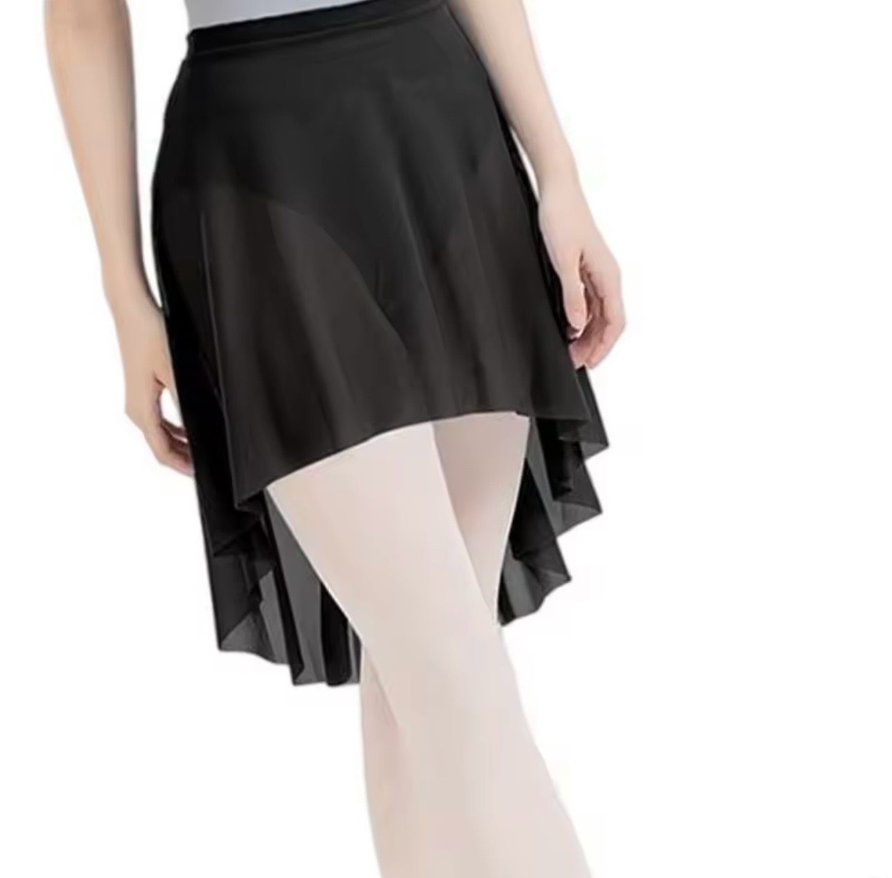 Tanzrock Jania von Dancecode aus Chiffon, Farbe: Schwarz