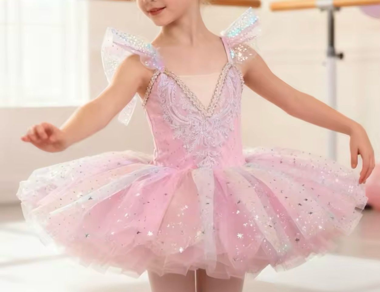 Kinderbody Aurelia mit Tutu glänzend Dancecode