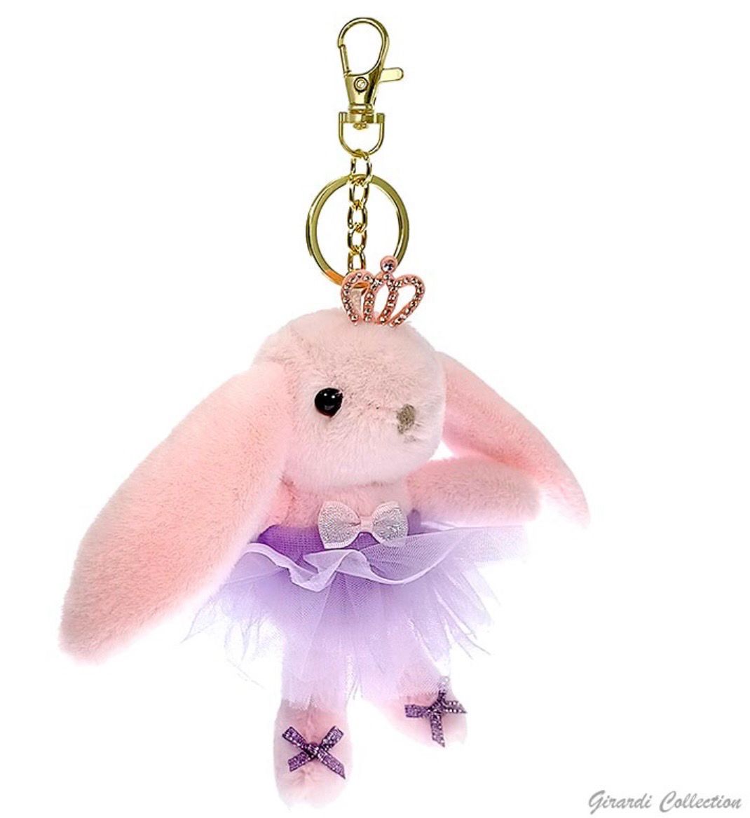 Ballerina Häschen Schlüsselanhänger, Farbe: Pink