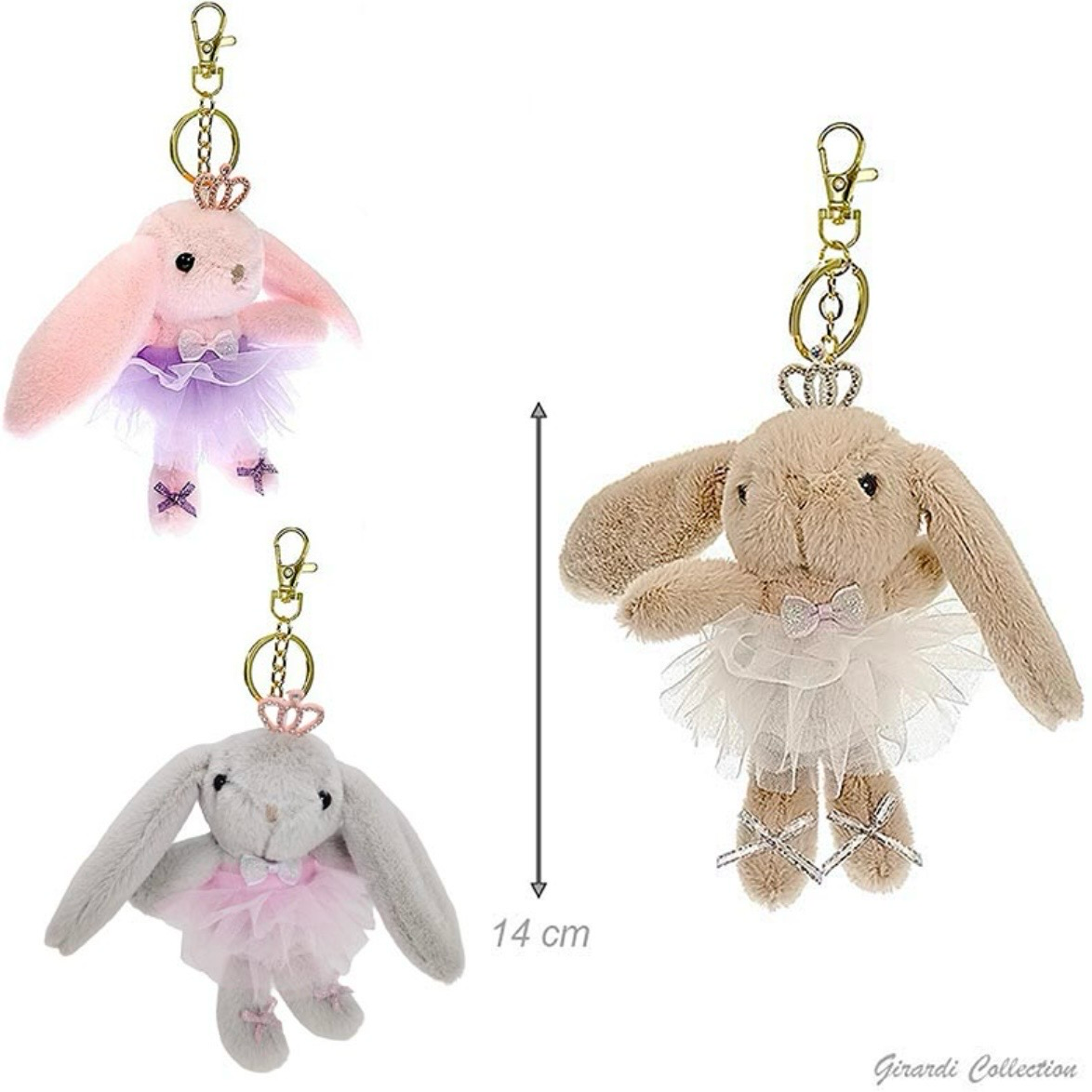 Ballerina Häschen Schlüsselanhänger