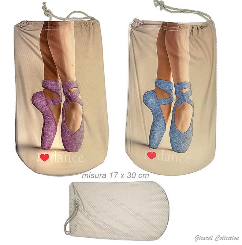 Ballet Glitter Dance Shoe Bag Schuhtasche Schuhbeutel mit Glitzer Girardi