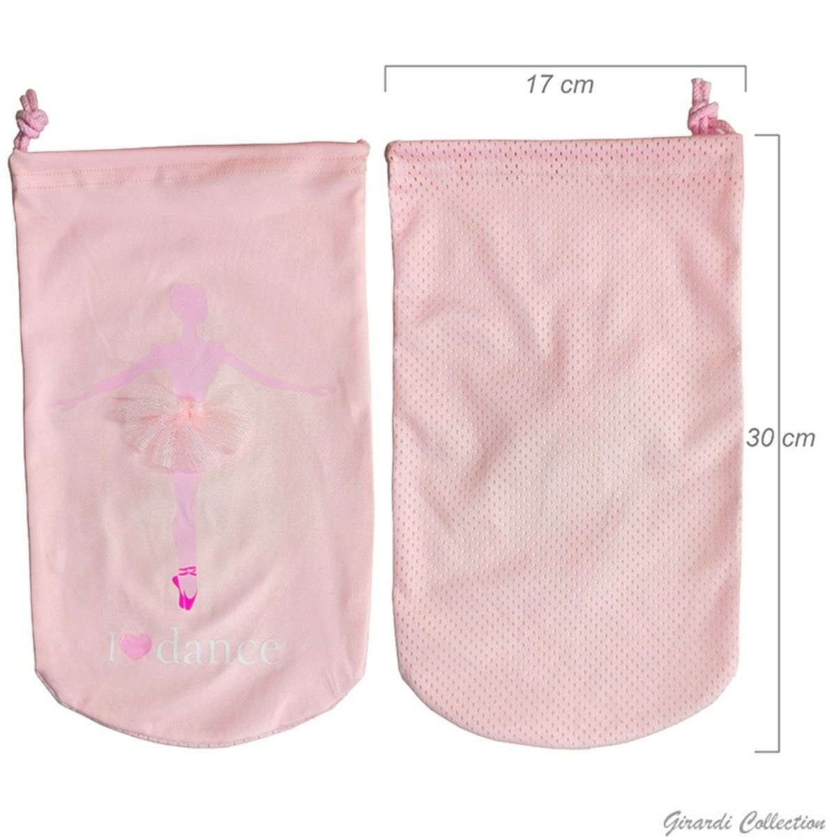 Ballet 3D Tutu Dance Shoe Bag Schuhtasche Schuhbeutel mit Glitzer Girardi