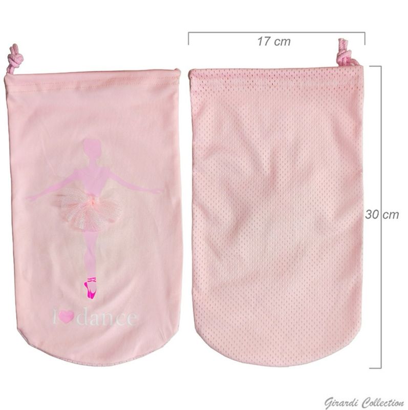 Ballet 3D Tutu Dance Shoe Bag Schuhtasche Schuhbeutel mit Glitzer Girardi