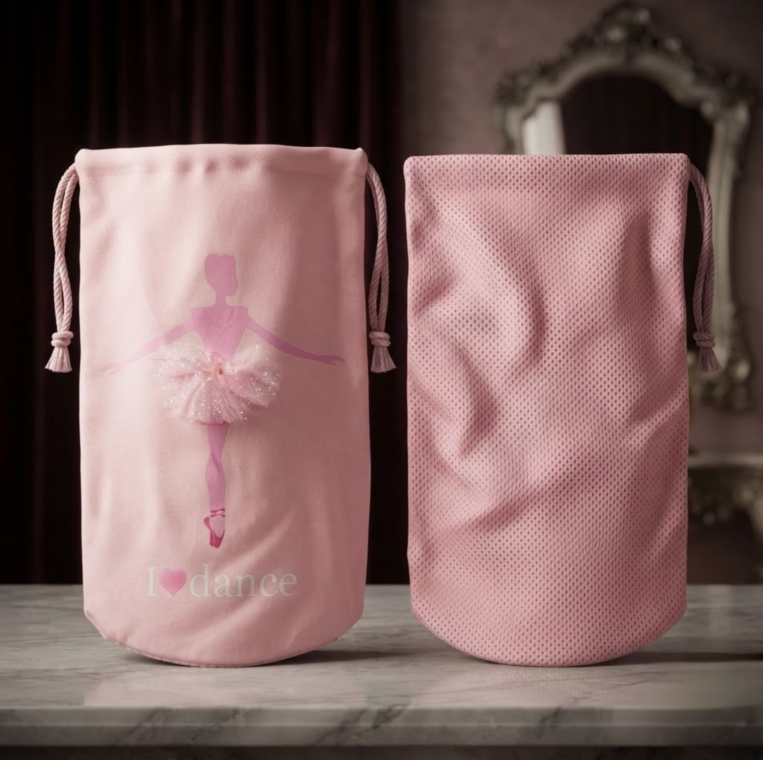 Girardi 3D-Tutu Spitzenschuh-Tasche | Glitzer & Mesh-Belüftung Girardi 3D-Tutu Spitzenschuh-Tasche | Glitzer & Mesh-Belüftung