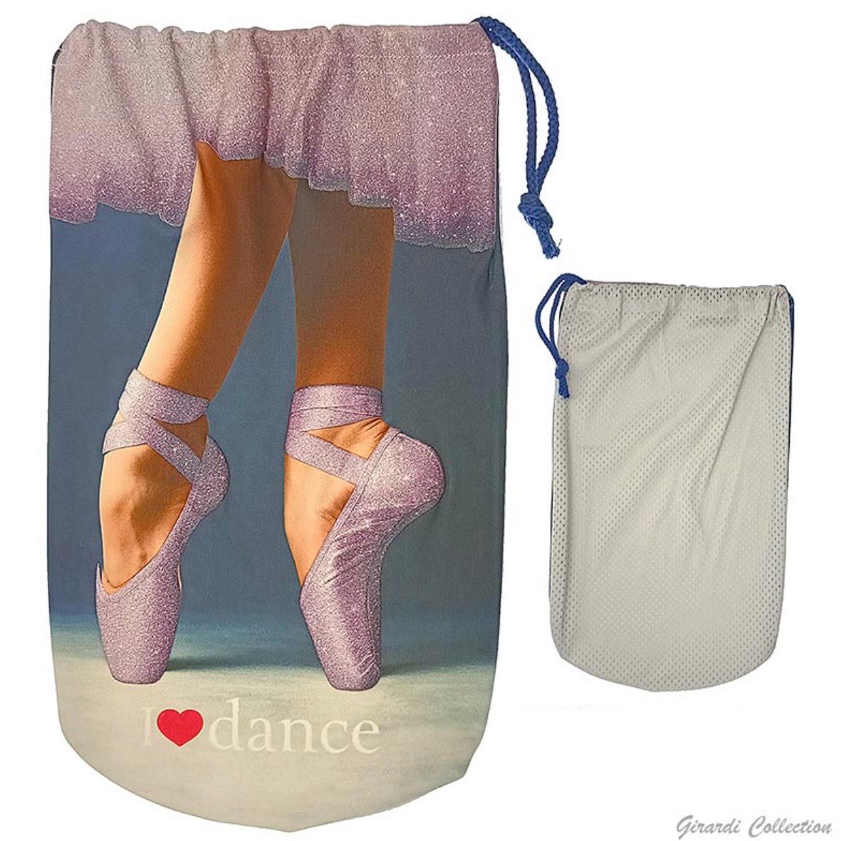 Ballet 3D Dance Shoe Bag Schuhtasche Schuhbeutel mit Glitzer Girardi Ballet 3D Dance Shoe Bag Schuhtasche Schuhbeutel mit Glitzer Girardi, Bild: Lila