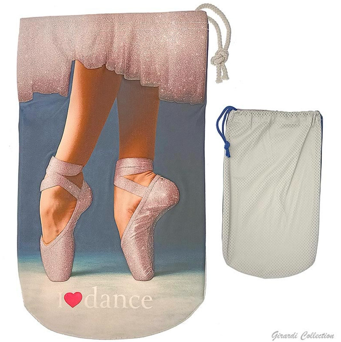 Ballet 3D Dance Shoe Bag Schuhtasche Schuhbeutel mit Glitzer Girardi