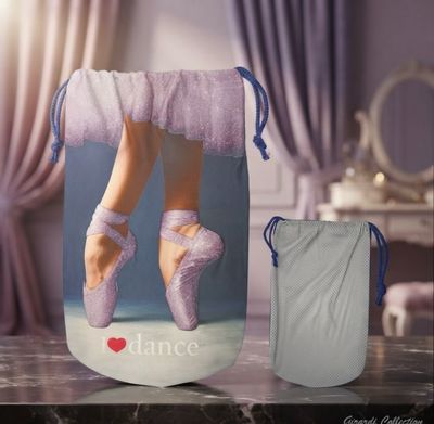 Girardi 3D Spitzenschuh-Tasche | Glitzer-Tutu & Mesh-Rückseite Girardi 3D Spitzenschuh-Tasche | Glitzer-Tutu & Mesh-Rückseite