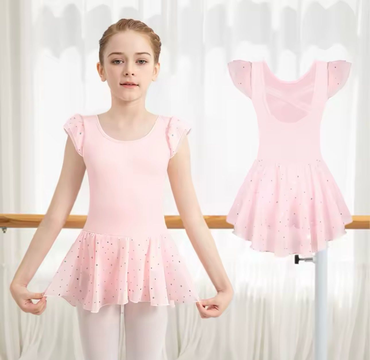 Kinderbody Minmit Röckchen glänzend Dancecode