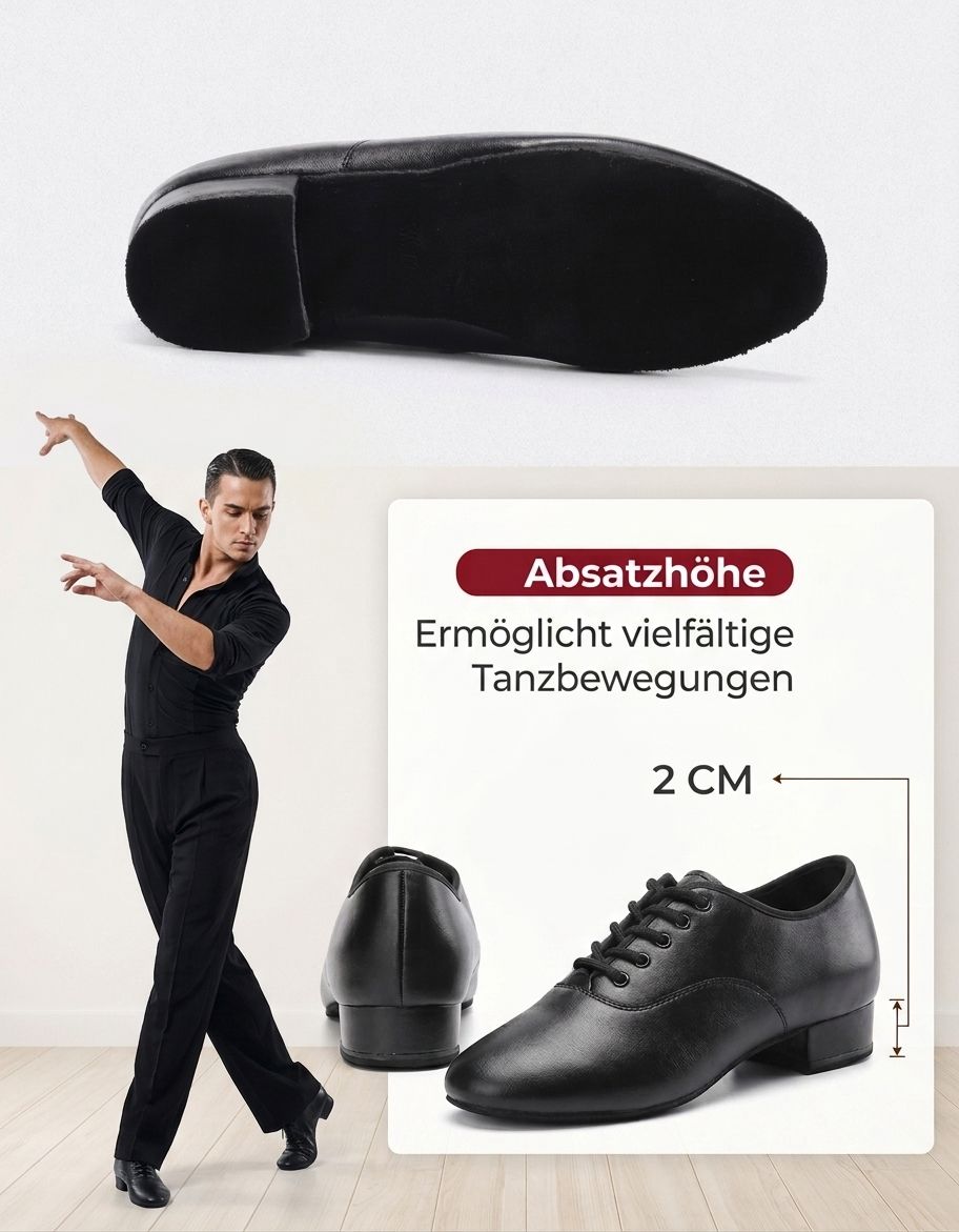 Legato Herren Tanzschuh – Professionell für Latein & Standard Dancecode