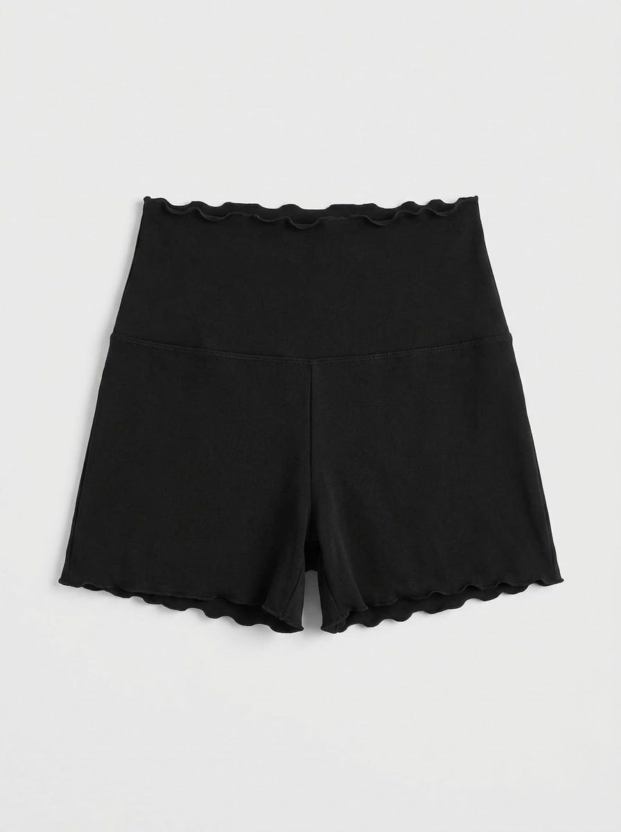 Tanz-Shorts Ruffle High-Waist aus Viskose Dancecode, Größe: S/M, Farbe: Schwarz