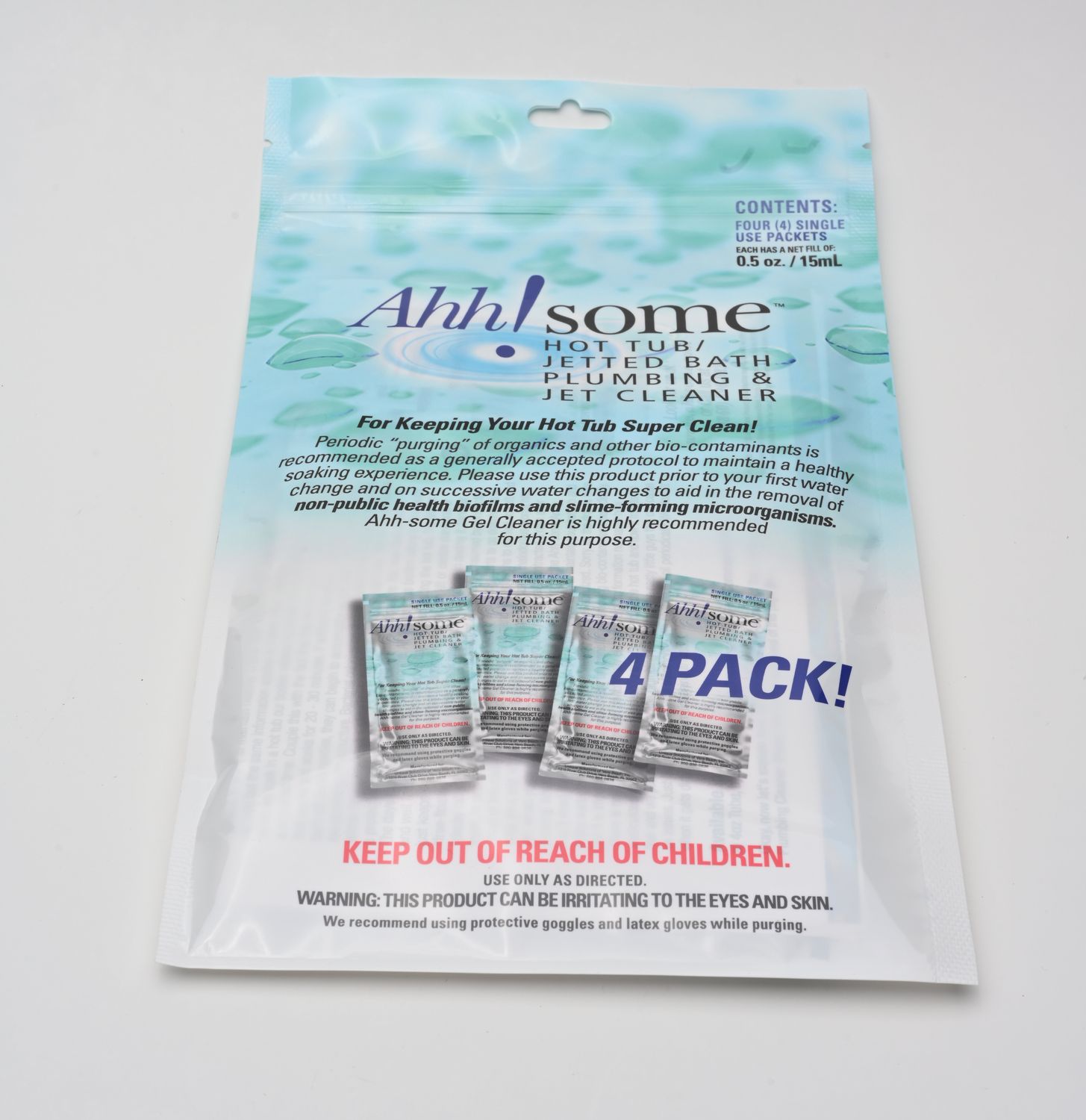 Ahh-Some Hot Tub Purge Cleaner 4 Pack