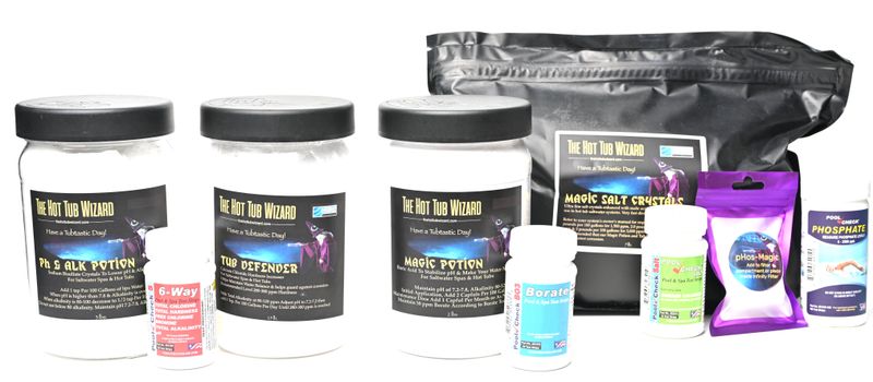 SALTWATER HOT TUB MAINTENANCE SUPPLIES