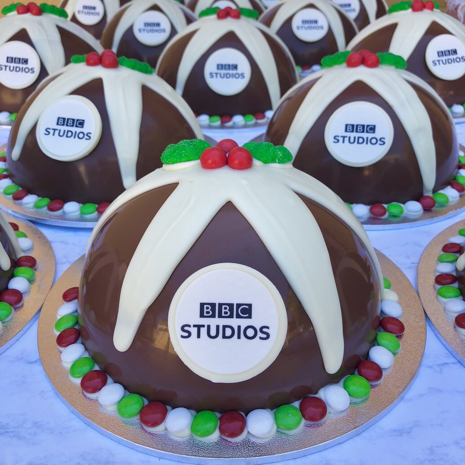 Medium Branded Christmas Puddings Medium Branded Christmas Puddings