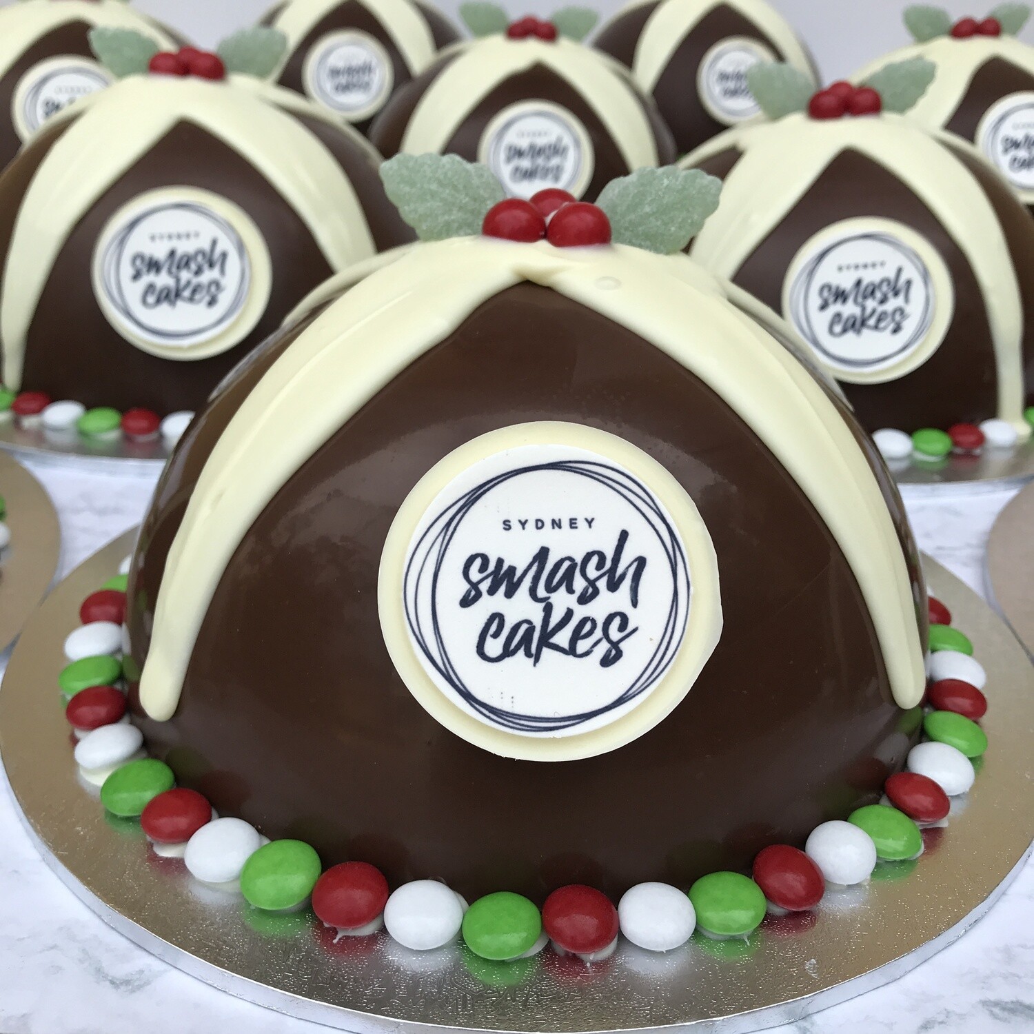 Large Branded Christmas Puddings