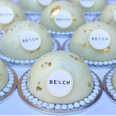Corporate chocolate smash cakes with custom logo and branding - ideal for business gifts and events.
