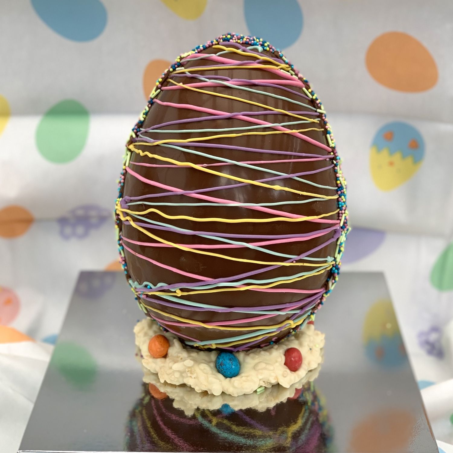 Large Easter Egg Swirl