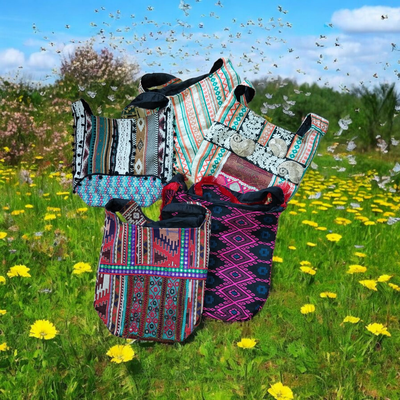 Umhängetasche ,Beutel  mit Ethno- Design