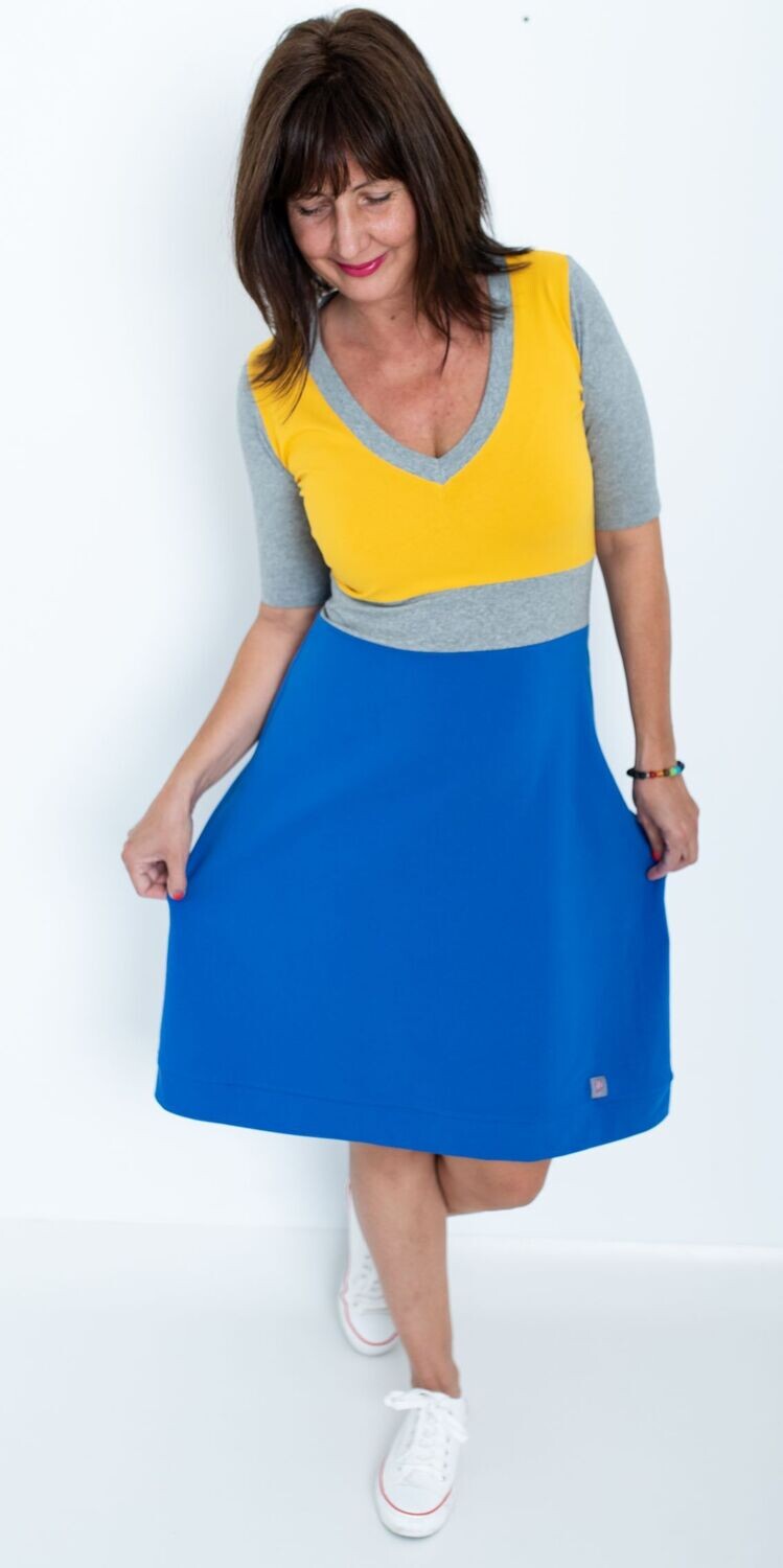 LISA - sárga/szürke/királykék