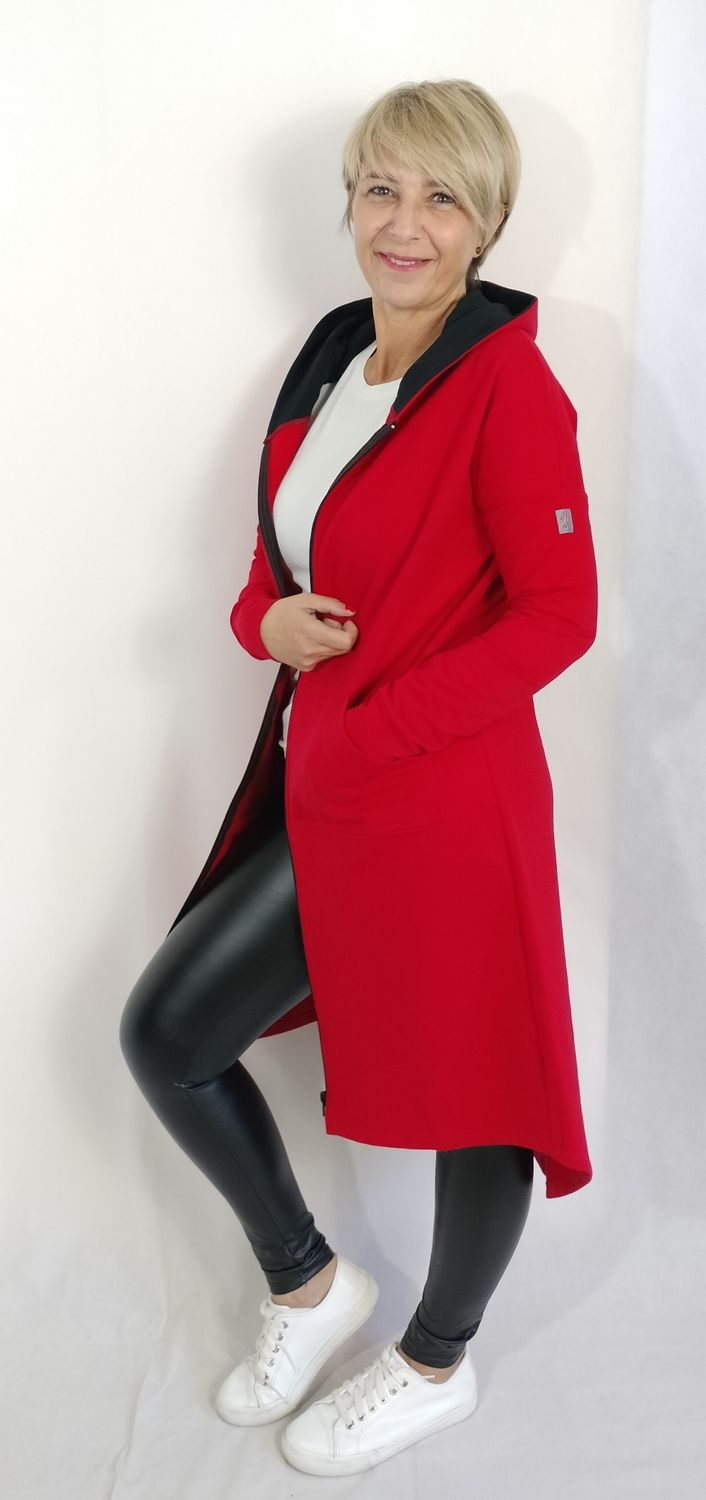 OLGA kardigán - piros
