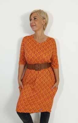 ABIGÉL  ruha - háromszög mintás