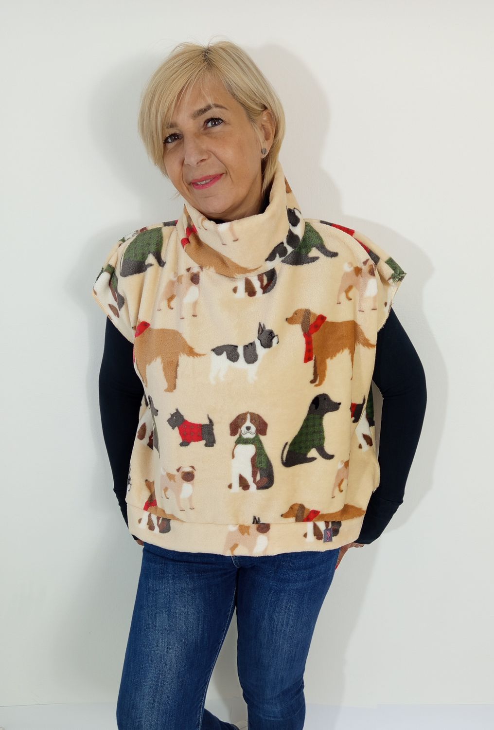 EMILY pulóver - kutya mintás soft