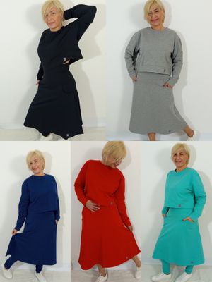 AIR pulóver + LEVEL szoknya SZETT- vastag