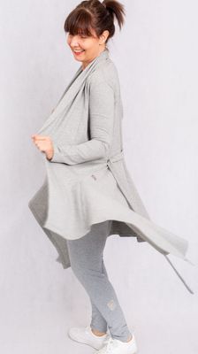 SOUL kardigán - szürke - pamut