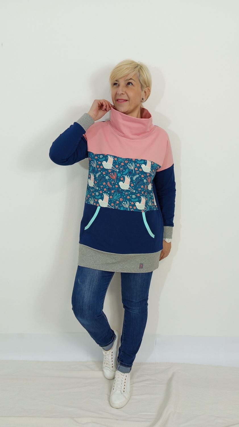 SWEET - madár minta betéttel