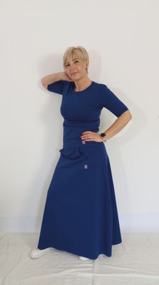 SPRING szoknya + rövid ujjú póló SZETT- sötétkék