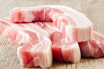 Mini Belly Pork Slices, bone in - (Please select)