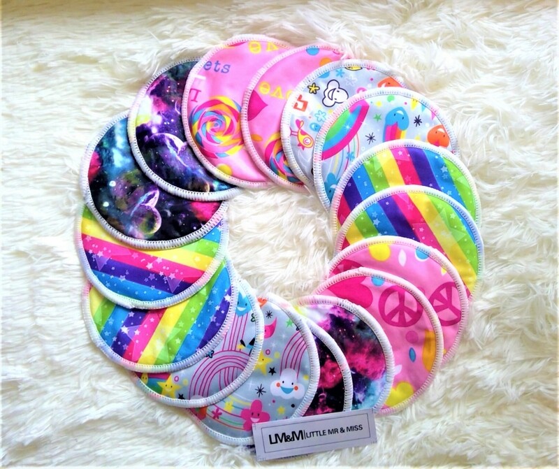 12 Pairs Reusable Bamboo Nursing Breast Pads &amp; Laundry Mesh Bag - FREE POST