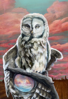 When Our Wings Are Cut Print