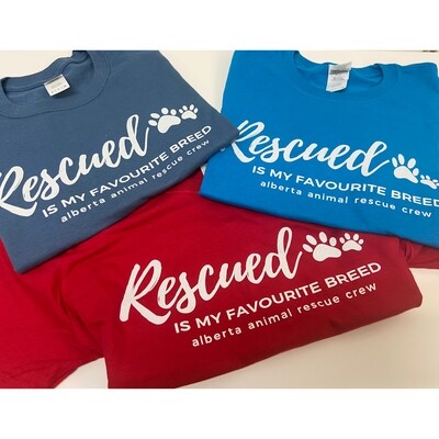 Clothing - Rescued is my Favourite Breed - T-Shirt Clothing - Rescued is my Favourite Breed - T-Shirt